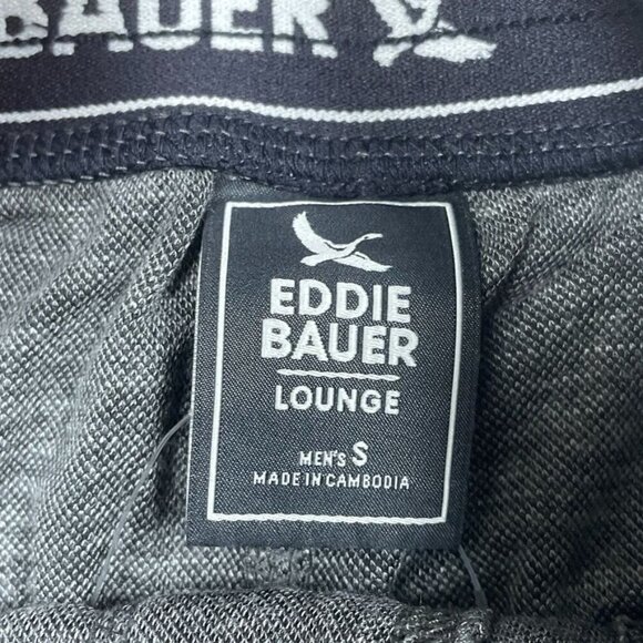 Eddie Bauer Mens Lounge Shorts Gray Size S Soft Stretch 6878 - Picture 2 of 5